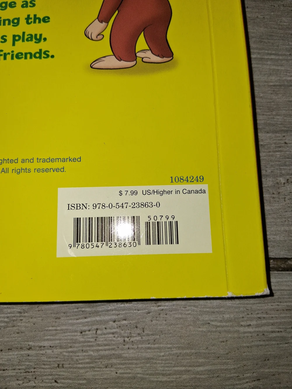 Curious George Christmas Countdown Board Book - Red